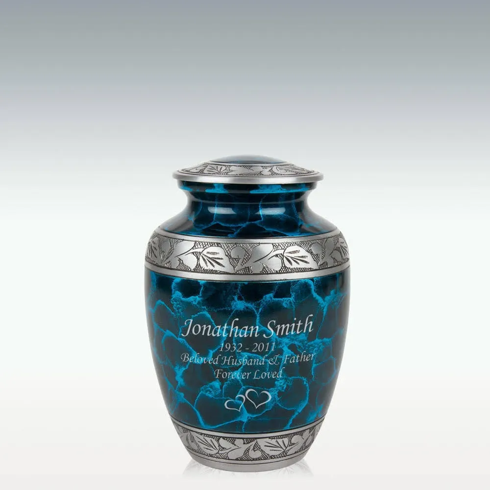 Perfect Memorials Medium Turquoise Dream Cremation Urn