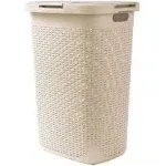 Mind Reader 60 Liter Laundry Basket, Laundry Hamper, Ivory