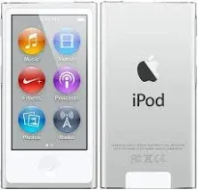 M-Player iPod Nano 7th Generation 16gb Purple (Generic Headset and Charging Cord) Packaged in Plain White Box