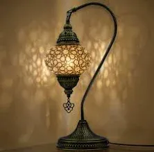 Valvello Turkish Moroccan Mosaic Swan Neck Lamp