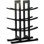 Oceanstar 12-Bottle Bamboo Wine Rack, Dark Espresso