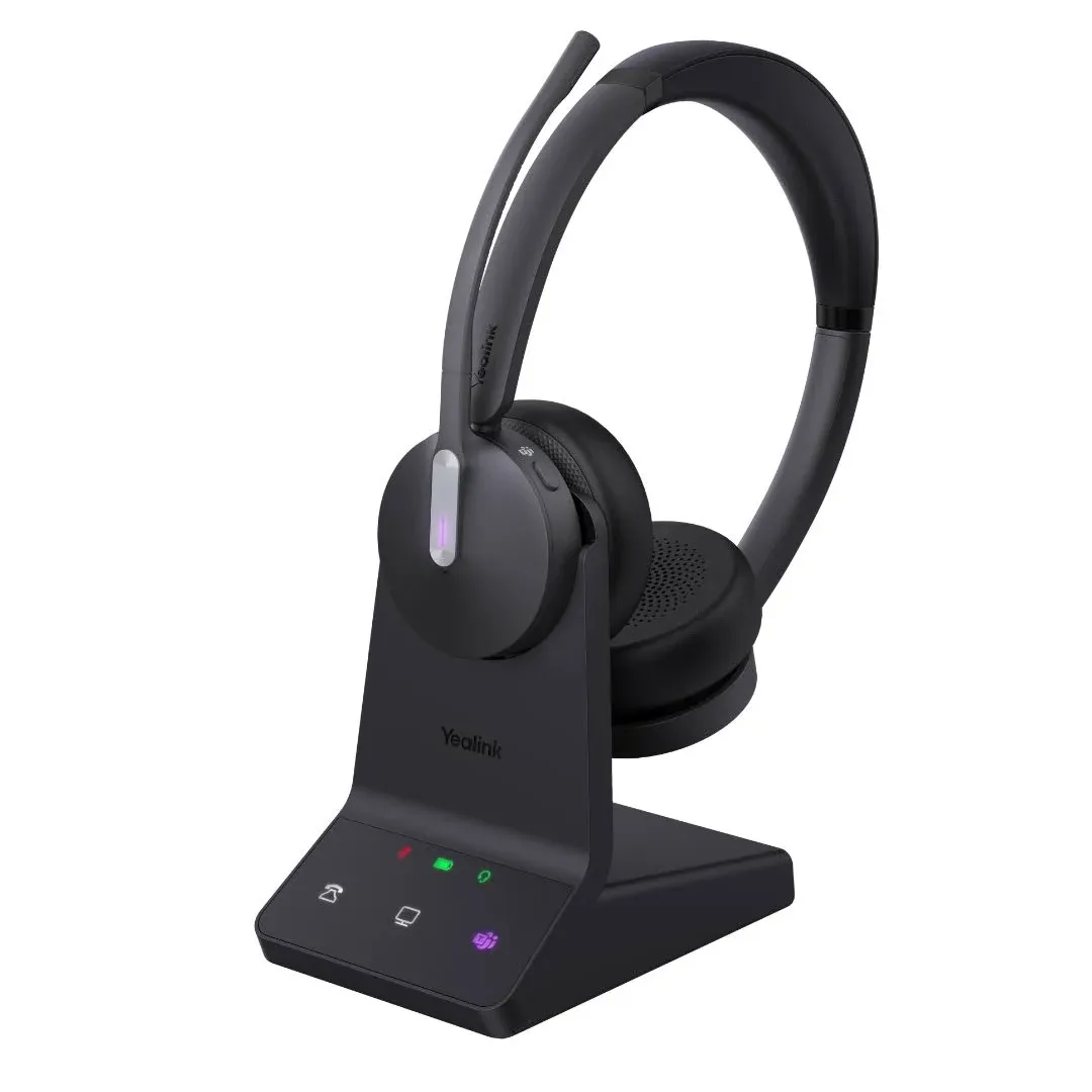 Yealink WH64 World's First DECT + Bluetooth Wireless Headset Duo / UC