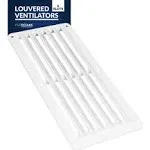 FO590-M2 Rectangular Boat Marine Louvered Ventilators White Durable Injection...