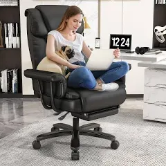 GYI Big and Tall Office Chair 400LBS with Wide Seat and Arms