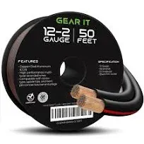 14awg Speaker Wire, GearIT Pro Series 14 AWG Gauge Speaker Wire Cable Great Use for Home Theater Speakers and Car Speakers