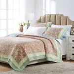 Barefoot Bungalow Palisades Pastel 3-Piece Quilt Set - King