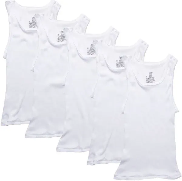 Hanes Boys 5-pk. Super Soft Lightweight Tagless Tank Tops ||P000654936||