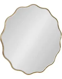 Kate and Laurel Viona Round Scalloped Mirror