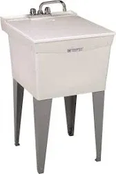 E.L. Mustee Utilatub Combo Floor Mount Laundry Tub