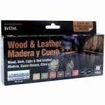 Vallejo Wood and Leather Paint Set Paint Set