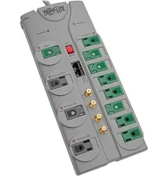 Tripp Lite 6 Outlet Surge Protector Power Strip, 6ft Cord, 790 Joules, Black, $20,000 INSURANCE (TLP606B)