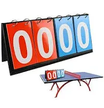 aporo Portable Table Top Scoreboard Flipper, Multi Sports Score Flip Scoreboard