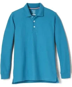 French Toast Boys Long Sleeve Pique Polo Shirt