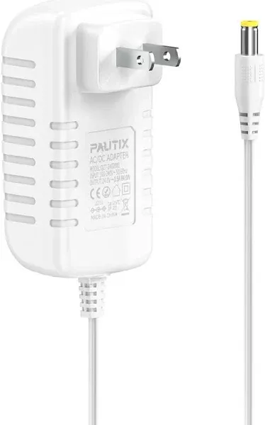 PAUTIX 24V DC Power Supply Adapter 24Volt 3.5A 84W AC to DC Converter Transformer 100-240V AC Input with 5.5 x 2.1mm US Plug for LED Strip, CCTV Camera