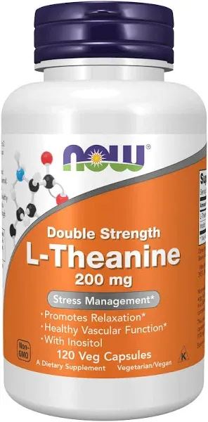 Now Foods, L-Theanine, 120 vcaps