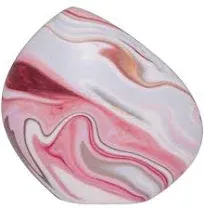 Pink Marble Cremation Urn - Mountain/Rock Funeral Urn - Aluminum Memorial Garden Burial Urn for Human Ashes Adult Size - Aluminum with Marbled Design