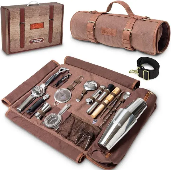 Travel Bartender Kit With Canvas Bag