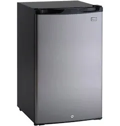 Avanti 4.4 Cu. ft. Refrigerator, Black/Stainless Steel (AR4456SS)