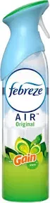 Febreze 97810 Air, Gain Original, 8.8 Oz Aerosol, 2/pack, 6 Pack/carton