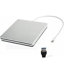 External CD DVD Drive USB C Ultra Slim Portable CD DVD Player Burner/Writer/<wbr/>R...