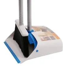 TreeLen Long Handle Broom and Dustpan Set