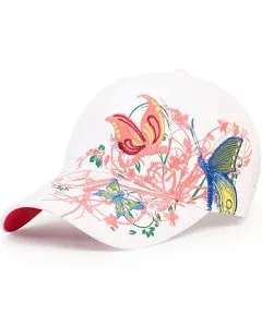 Trucker Hats California H Womens Hat Trendy Creativity Flowers Butterfly Sequins Embroidered Baseball Cap