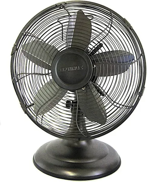 Optimus 12" Oscillating Antique Table Fan