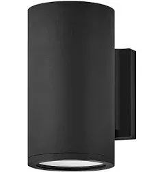 Hinkley Silo 13590BK-LL Small Outdoor Integrated LED Down Light Wall Lantern - Rust and Corrosion-Resistant, Dark Sky Compliant - Black