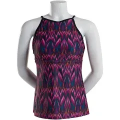 Women's Tango High Neck Macrame Back Tankini Top