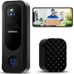 Tiejus J9 Wireless Doorbell Camera with Chime 2K HD, WiFi Video Doorbell Voice