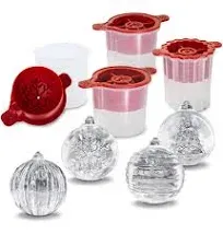 &#034;New&#034;  Tovolo Christmas Ornament Ice Molds Set of 4 Tree Snowflake Holiday