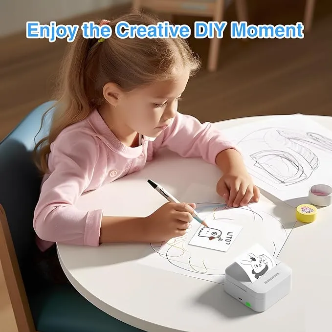 Notebuddy Mini Sticker Printer Doodle Dash Portable Thermal Printer Inkless P...