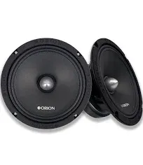 ORION Cobalt CM85 High Efficiency 8" Mid-Range Bullet Loudspeakers, 1200W Max Power, 300W RMS, 4 Ohm, 1.5" Voice Coil - Pro Car Audio Stereo, Midrange Speakers (Pair)