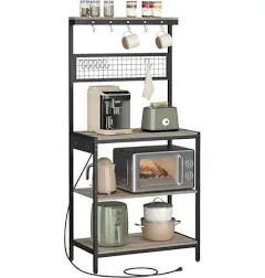 VASAGLE Bakers Rack with Charging Station