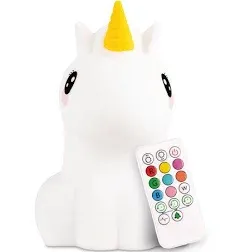 Unicorn, Night Light, Silicone Squishy Nursery Animal Light for Baby, Toddler, G