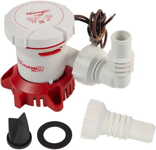 NEW Attwood Tsunami MK2 w/Kit Manual Bilge Pump - T500 - 500 GPH &amp; 12V 5606-7