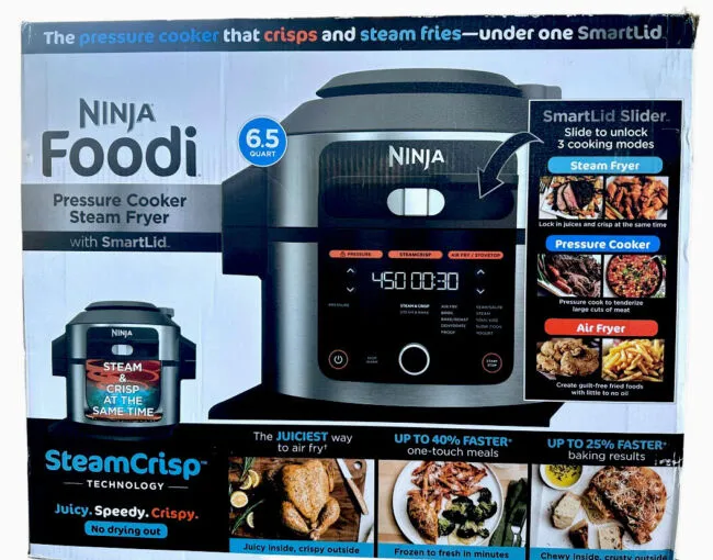 Ninja Foodi 14-in-1 6.5-Qt Pressure Cooker Steam Fryer with SmartLid OL501