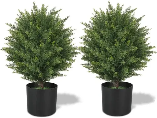 Ecolvant Two 21''T Artificial Topiary Ball Tree