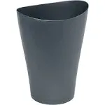 Rubbermaid Spa Works 2.25 gal Gray Plastic Vanity Wastebasket