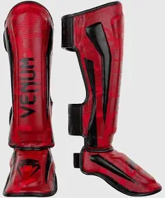 Venum Elite Shin Guards - Red Camo XL