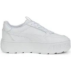 PUMA Juniors Karmen Rebelle White/Black/Go<wbr/>ld Platform Sneakers 38842002