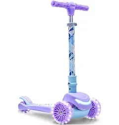 Frozen 3 Wheel Light-Up Kick Scooter