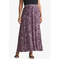 Jessica London Women's Plus Size Everyday Stretch Knit Maxi Skirt