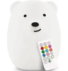 Lumipets LED Nursery Kids Night Light - Color Changing Touch Sensor &amp; Remote