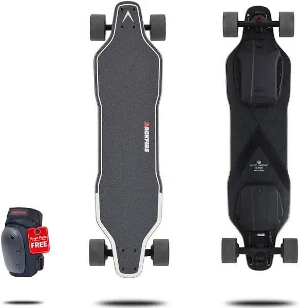 Backfire G2 Black Electric Longboard Skateboard with Protective Gear, Suitable f