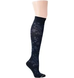 Knee High Compression Socks | Floral Pattern Design | Women's (1 Pair)