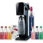 Art Sparkling Water Maker + Bubly Drops - Stylish Carbonation Solution in Black