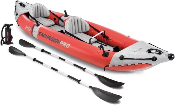 INTEX 68303EP Excursion Pro K1 Inflatable Kayak Set: Includes Deluxe 86In Kayak 