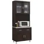 Hodedah Kitchen Cabinet Chocolate