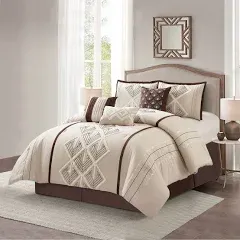 Carter 7 Piece Geometric Comforter Set